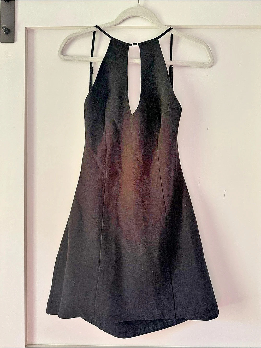 ZARA Buckled Halter Dress Black Mini Backless Dress